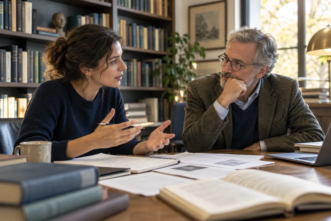 Illustrative conversation between a prospective researcher and an academic